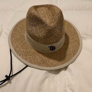 New Era Tampa Bay Rays Tan Straw Hat: Spring Training